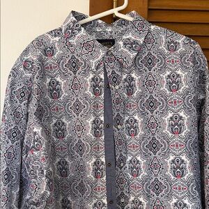 Daniel Cremieux Paisley Button-Down Shirt in Blue and Red